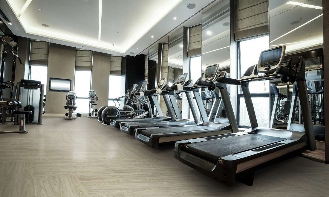 linoleo, fitness, piso academia, piso flutuante, barra ballet